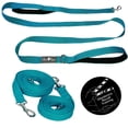 thumbnail image 1 of Olive Paws Modular Dog Leash Set - 6ft Sky Blue Walking Leash + 9ft & 15ft Extensions Combine to 15ft, 21ft, 30ft Long Lead, Padded Two-Handle Design, Lightweight, 1 of 8