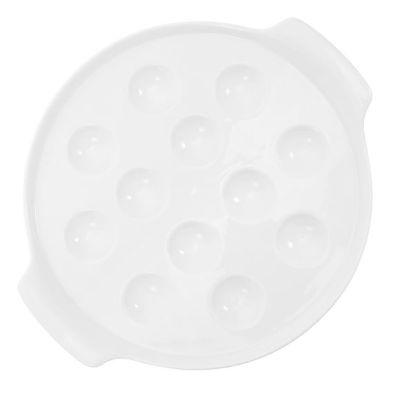 Olive Plate Casserole Dishes for Oven Escargot Plates 12 White