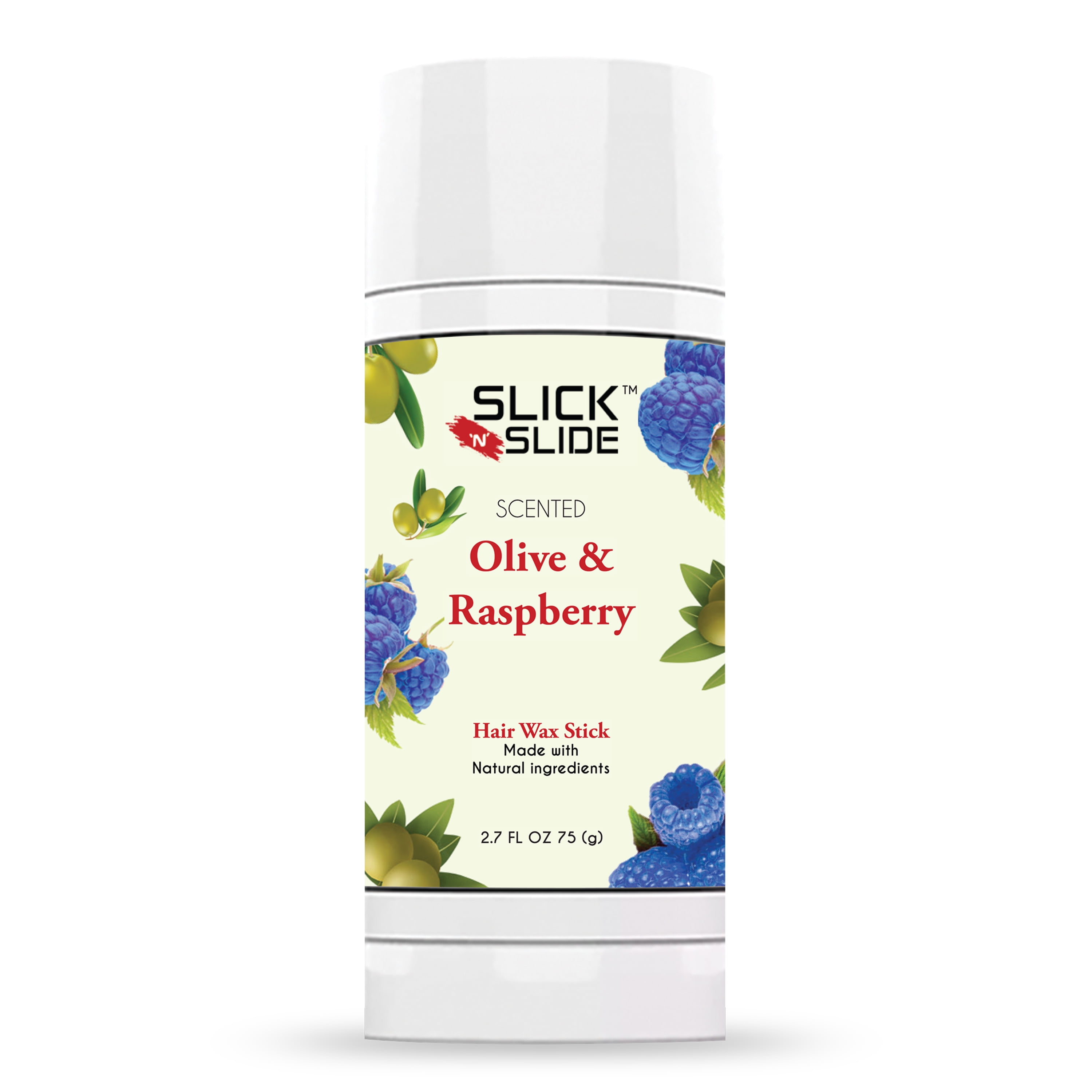 Olive & Raspberry Hair Wax Stick for Flyaways, Non Greasy Hair Styling