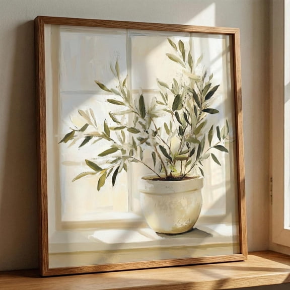 Olive Tree Botanical Wall Art, Unframed Paper Poster 11x14in