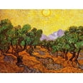 thumbnail image 1 of Olive Trees With Yellow Sky And Sun Poster Print by Vincent Van Gogh (22 x 28), 1 of 1