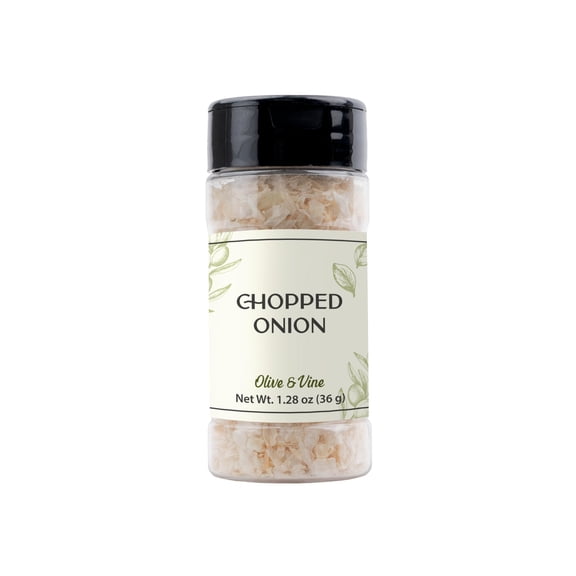 Olive & Vine Chopped Onion, Savory Flavor, Use in Soups, Stews, Salads, with Rich Tradition, Authentic Taste, For Global Recipes 1.28 Ounce