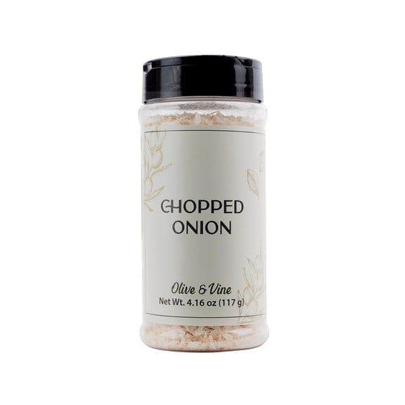 Olive & Vine Chopped Onion, Savory Flavor, Use in Soups, Stews, Salads, with Rich Tradition, Authentic Taste, For Global Recipes 4.16 Ounce