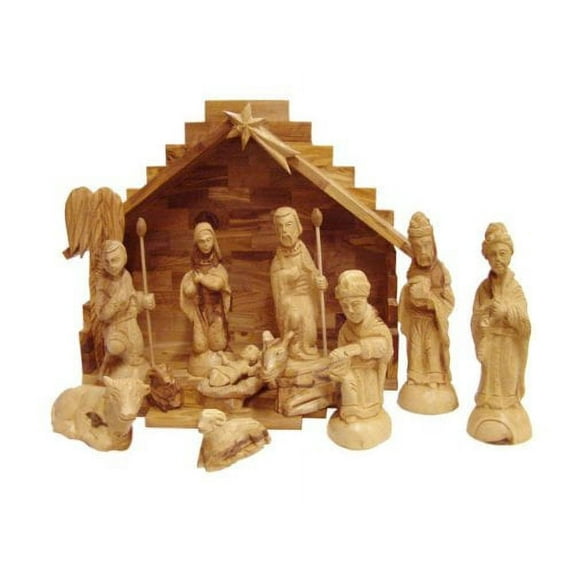 Olive Wood Nativity Set- Traditional Carvings
