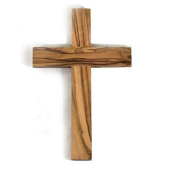 Olive Wood Pilgrim's Wall Cross (6in)