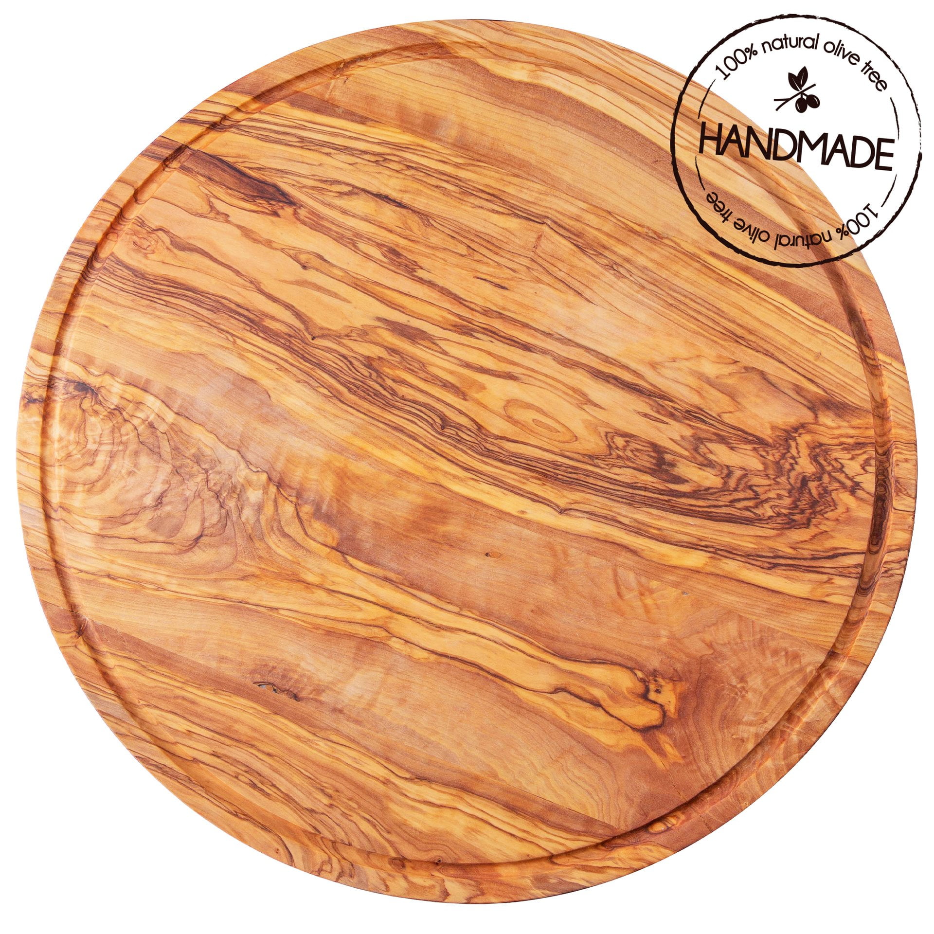 Olive Wood Pizza Serving Plate
