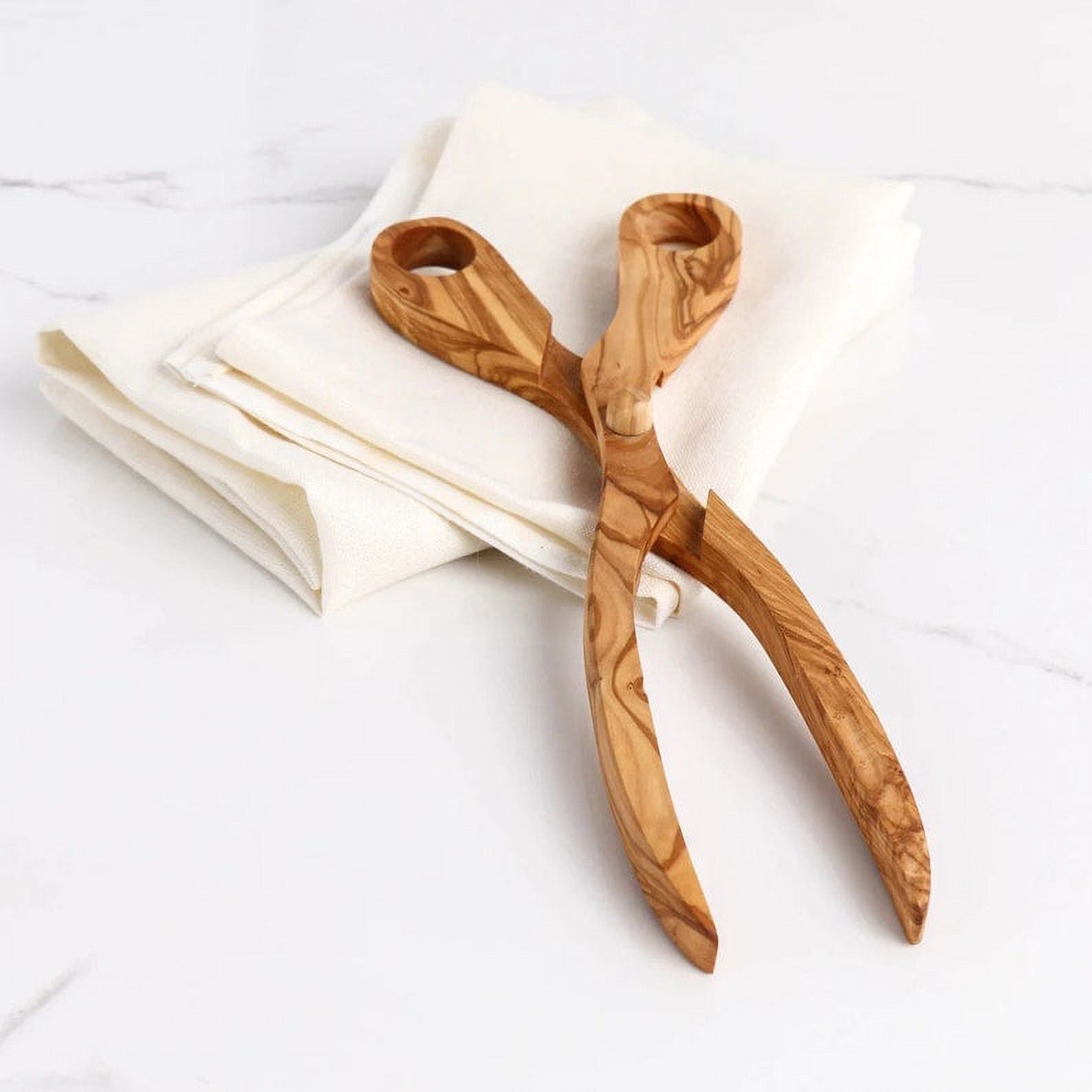 Olive Wood Salad Tongs