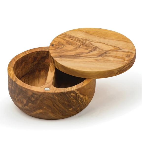 Olive Wood Salt Box