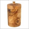 thumbnail image 1 of Olive Wood Spice Jar Salt Keeper w/Lid, 1 of 7