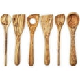 thumbnail image 1 of Olive Wood Utensils Set for Kitchen - 6pcs Non-stick & Non Scratch Wooden Spoons & Spatulas, 1 of 6