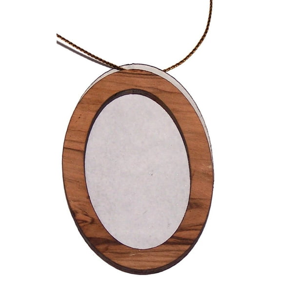Olive Wood hanging frame and magnet decoration / Christmas Ornament - Model III ( 6 cm or 2.4 Inches )