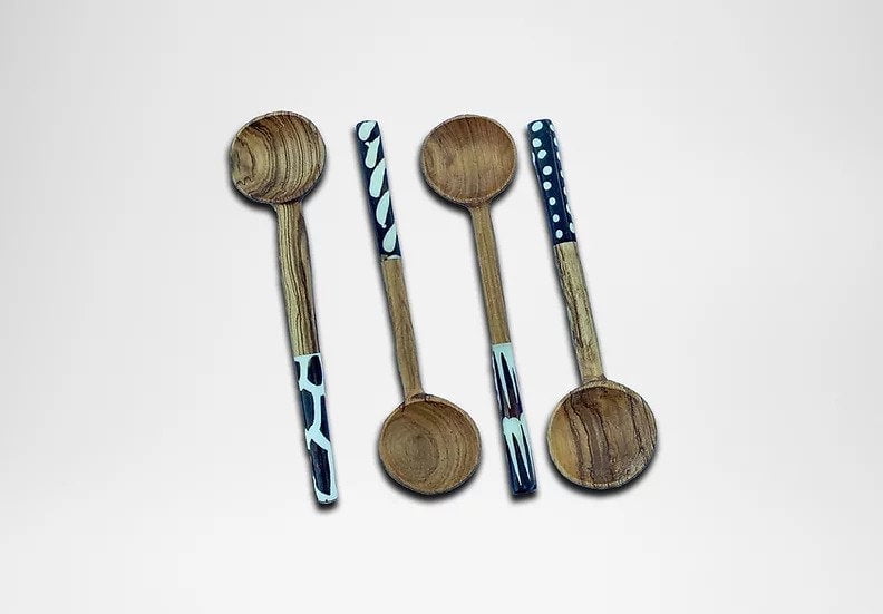 Olive Wooden Spoon (Pattern Handle) - Walmart.com