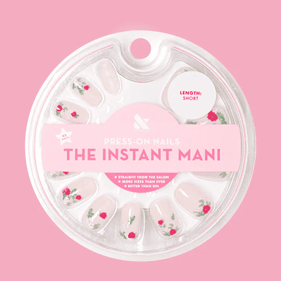 Olive & June - Artificial Rose Bouquets - Short Squoval, 1 Pack