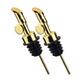thumbnail image 1 of MEETSWEET Stainless Steel 2 oz Drip Free Nozzle Oil & Vinegar Dispensing Cruets with 2 Oil Dispensers, 1 of 8