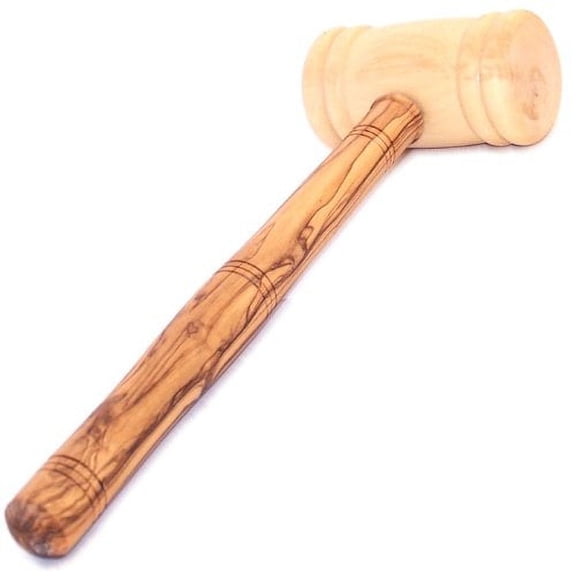 Olive wood Meat Tenderiser and Hammer - 10.5 inches long