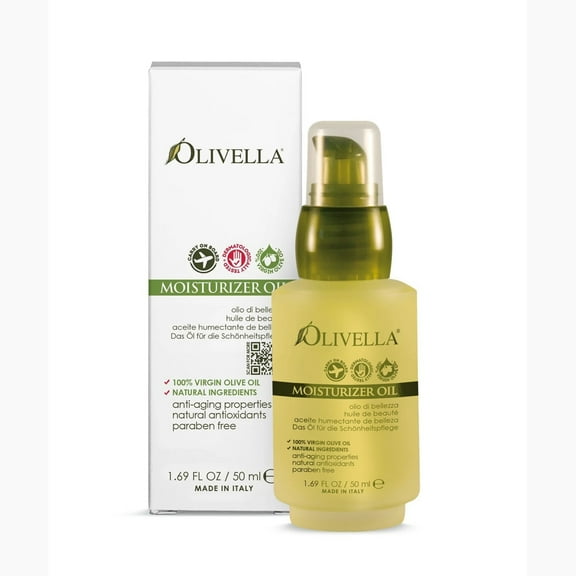 Olivella All Natural Virgin Olive Oil Moisturizer For All Skin Types 1.69 oz