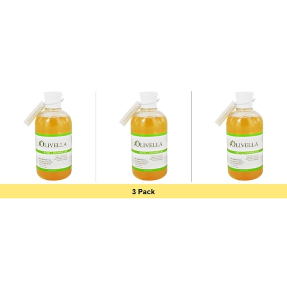 Olivella Virgin Olive Oil Bath and Shower Gel - 16.9 Oz - 3 Pack