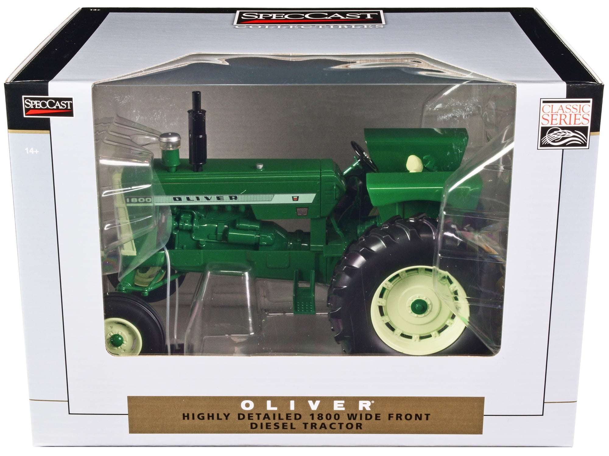 Oliver 1800 Wide Front Diesel Tractor Green