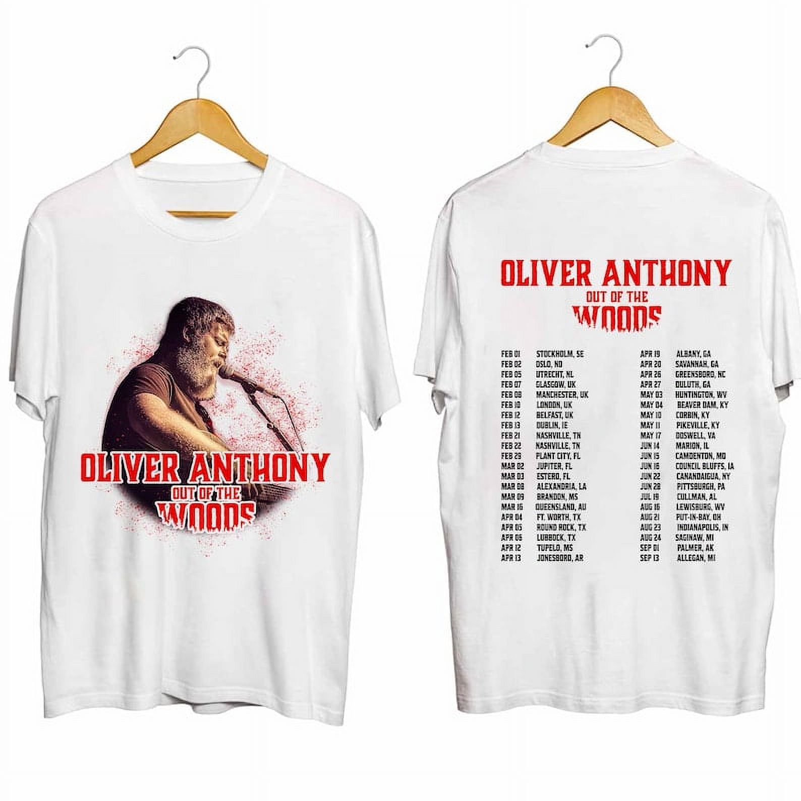 Oliver Anthony Out Of The Woods 2024 Tour Shirt , Oliver Anthony Fan