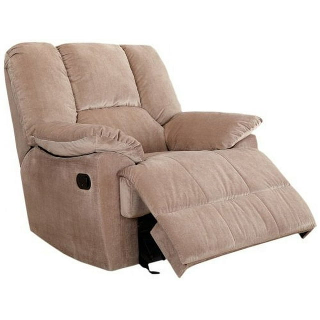 Oliver Collection Corduroy Glider Recliner, Multiple Colors