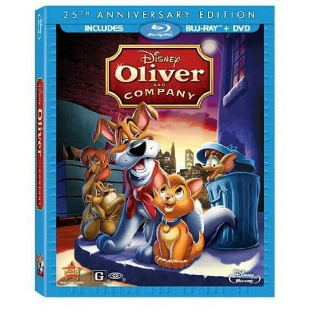 Oliver & Company (25th Anniversary Edition) (Blu-ray + DVD), Walt Disney Video, Kids & Family