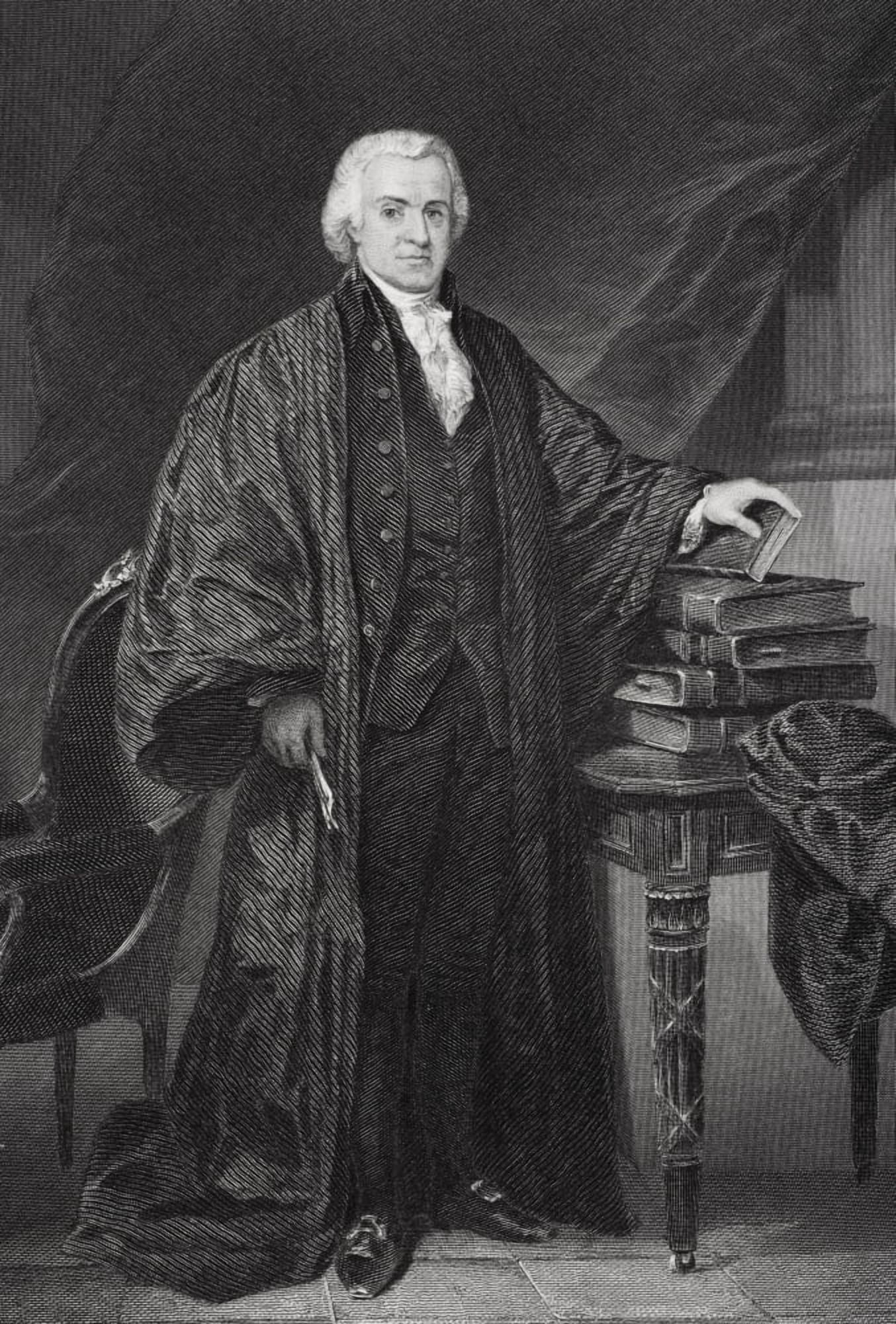 Oliver Ellsworth 1745-1807 AmericanPolitician Diplomat And Jurist A Chief Justice Of The Supreme Court Of The United States From Painting By Alonzo Chappel Canvas Art - Ken Welsh Design Pics (22 x 34