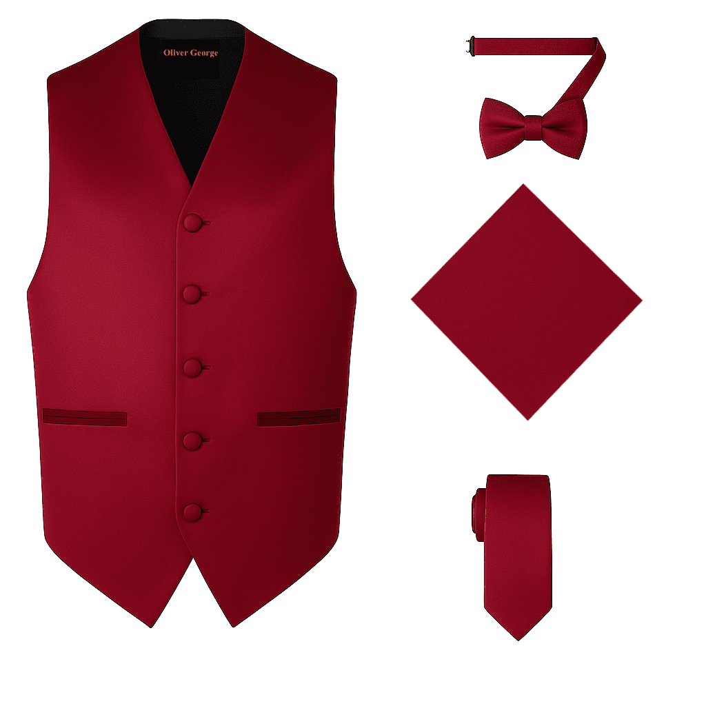 DUSTY ROSE PINK Solid Plain Men's Pretied Bow Tie