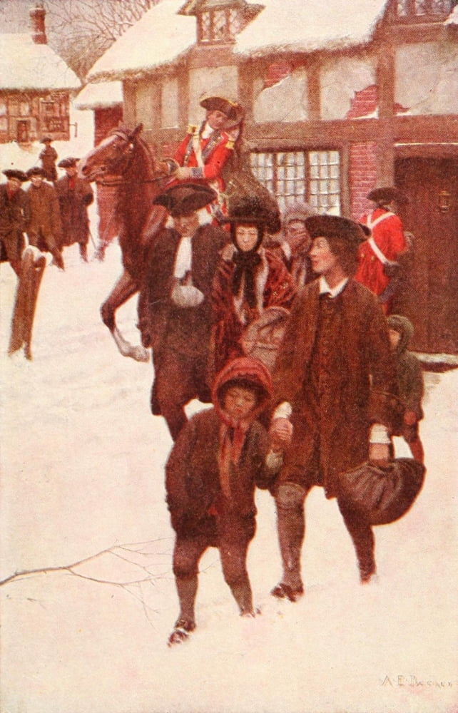Oliver Goldsmith & Thomas Gray c1900 Peaceful neighbourhood Canvas Art - Arthur E Becher (18 x 24)