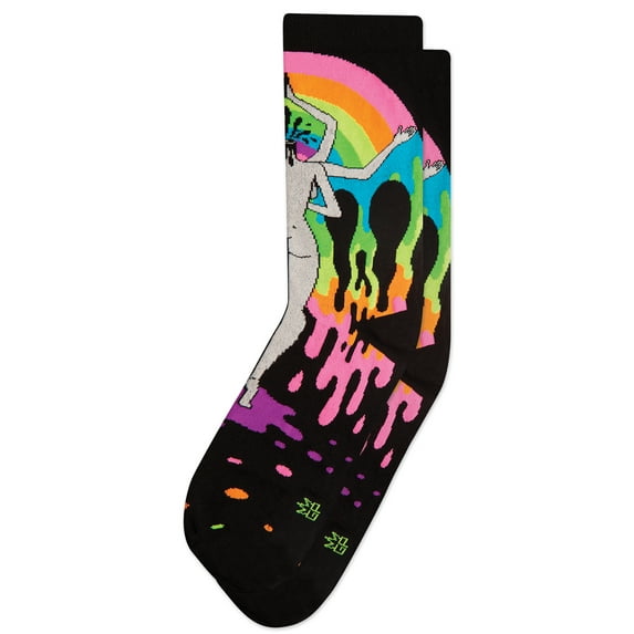 Oliver Hibert's Art Design Socks by Gumball Poodle Unisex Dress Crew Novelty Socks (Made in the USA)