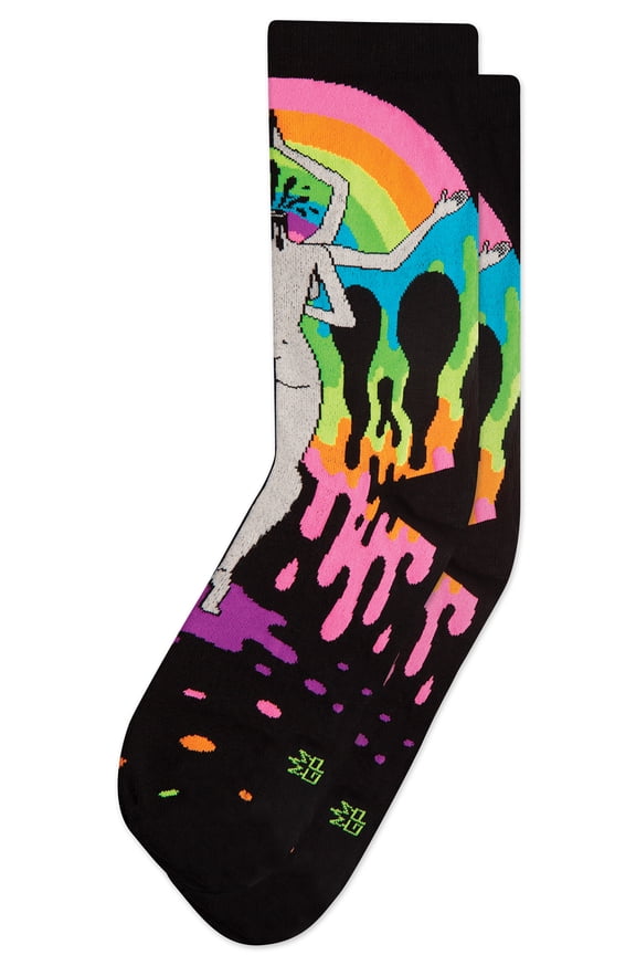 Oliver Hibert's Art Design Socks by Gumball Poodle Unisex Dress Crew Novelty Socks (Made in the USA)
