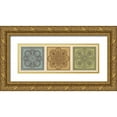 thumbnail image 1 of Oliver, Jenny 14x7 Gold Ornate Wood Framed with Double Matting Museum Art Print Titled - Classical Tiles I, 1 of 4