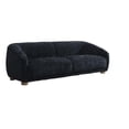 thumbnail image 1 of Oliver Loveseat with Round Sloped Arms- Soft Black Chenille 68 Inch, 1 of 7