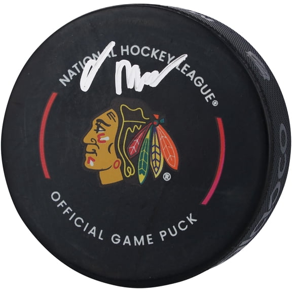 Oliver Moore Chicago Blackhawks Autographed Official Game Puck - Fanatics Authentic Certified