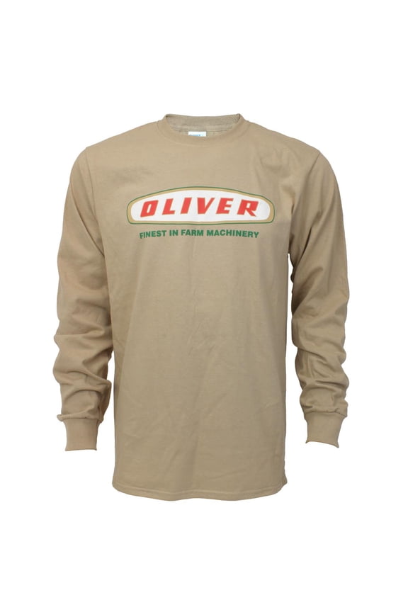 Oliver Oval Logo Tan Long Sleeve Shirt EXC-457