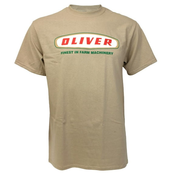 Oliver Oval Logo Tan Short Sleeve T-Shirt EXC-456