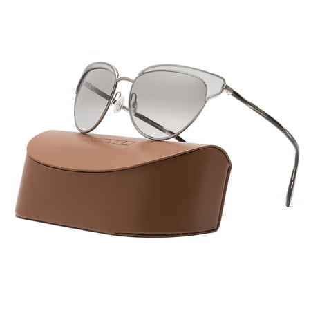 Oliver Peoples Josa Womens Sunglasses Workman Grey Brushed Silver Mirrored Lens