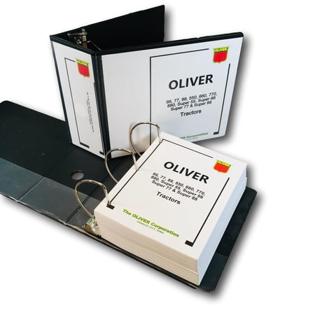 Oliver Super 55 66 77 88 Tractor Service Repair Manual Shop Overhaul 1,384 Pages