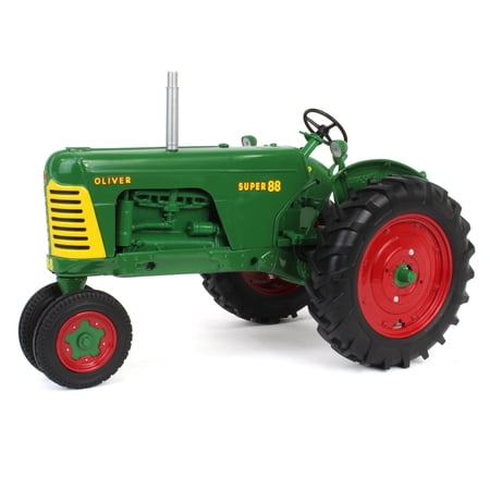 Oliver Super 88 Narrow-Front Gas Tractor Green with Red Wheels "Classic Series" 1/16 Diecast Model by SpecCast