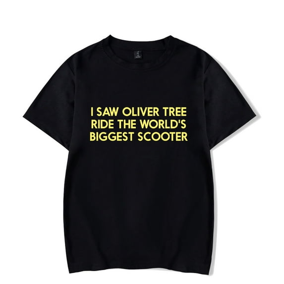 Oliver Tree Merch Tee I Saw Oliver Tree Ride The World's Biggest Scooter T-Shirt New Fashion Cool shirt Sweatshirt tshirt Casual Short Sleeve T-shirts