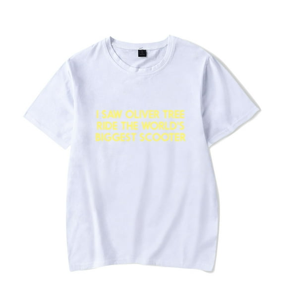 Oliver Tree Merch Tee I Saw Oliver Tree Ride The World's Biggest Scooter T-Shirt New Fashion Cool shirt Sweatshirt tshirt Casual Short Sleeve T-shirts