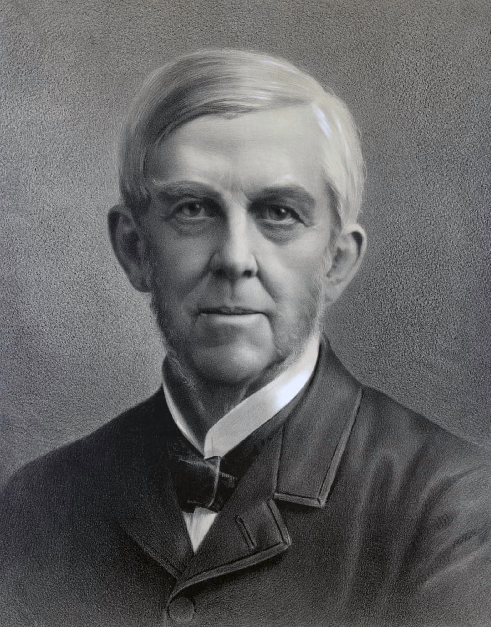 Oliver Wendell Holmes 1809 Canvas Art - Ken Welsh Design Pics (26 x 32)