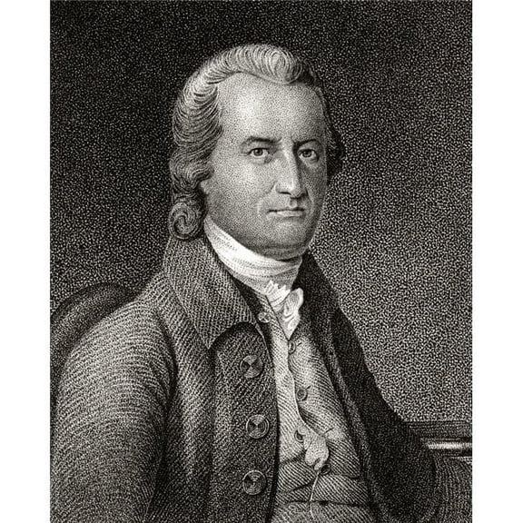 Oliver Wolcott 1726 To 1797 American Statesman & Founding Father A Signatory of Declaration of Independence 19th Century Poster Print, 13 x 16