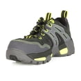 thumbnail image 1 of Oliver 3.5" Leather & Mesh Women's Steel Toe Sneakers, Black & Green (OL21111).., 1 of 7