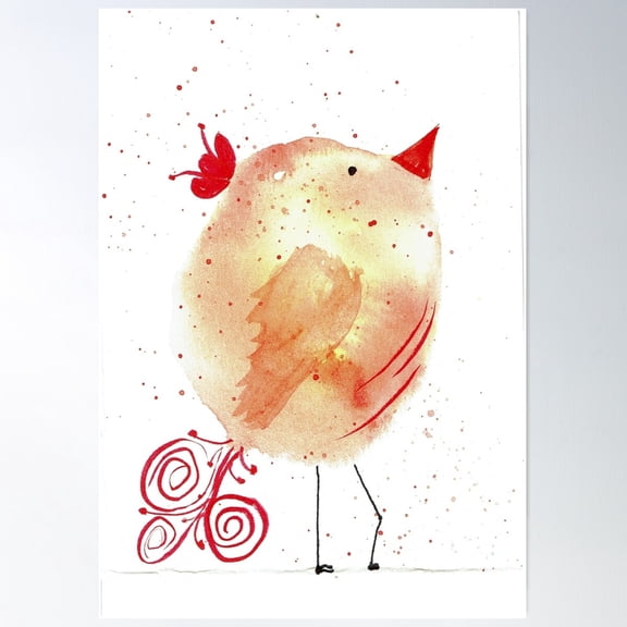Oliver-Zuliebird Poster Wall Art, Modern Wall Decor For Living Room Bedroom, 12x18 UNFRAMED