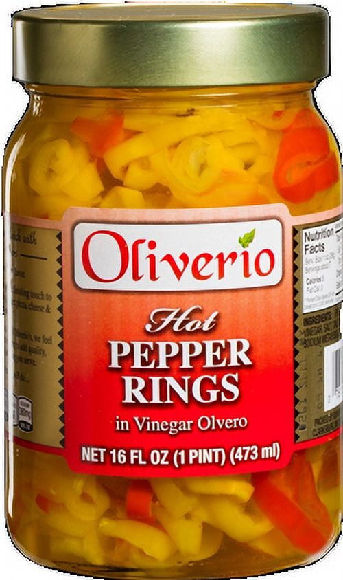 Oliverio Hot Pepper Rings in Vinegar Olvero, 16 fl oz