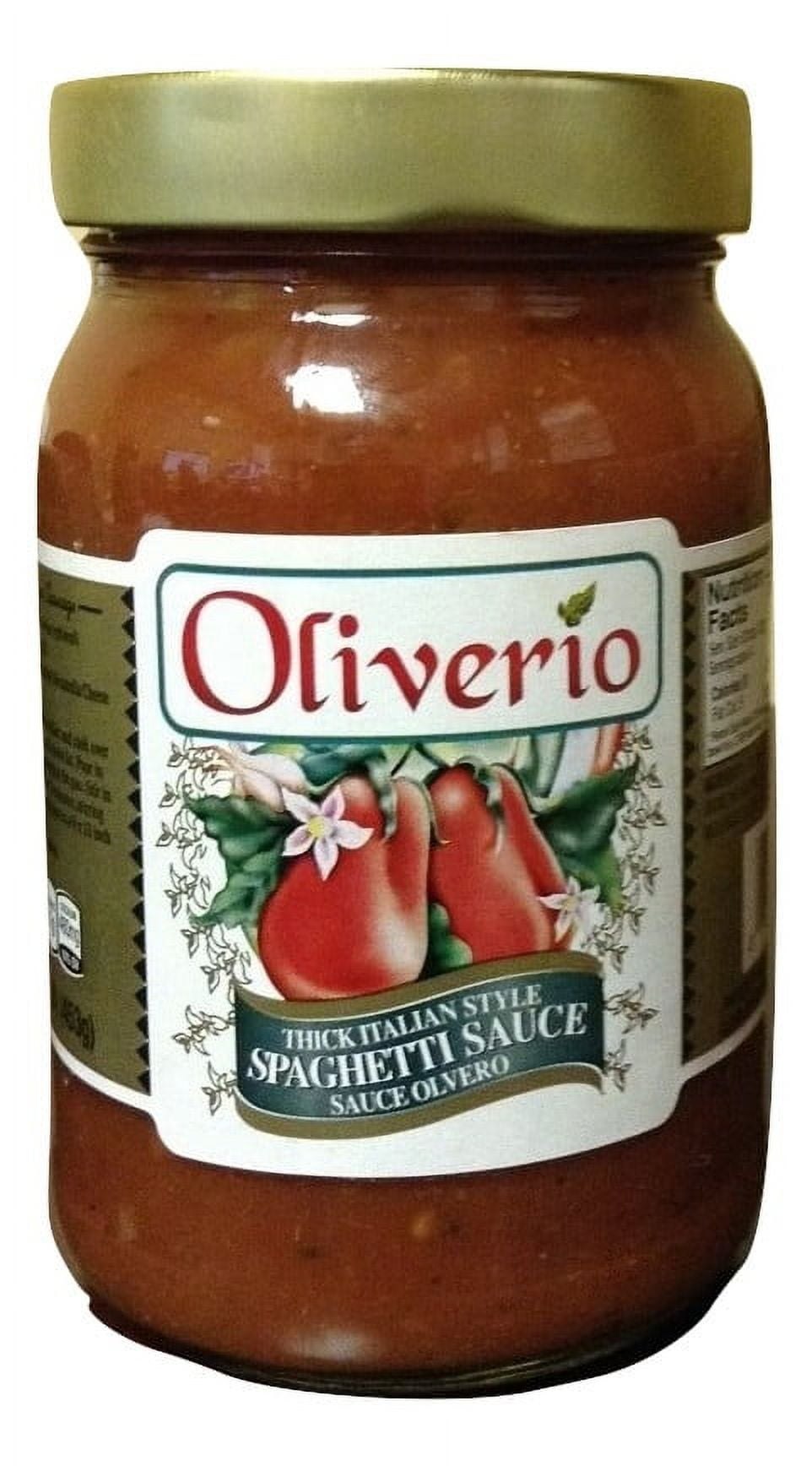 Oliverio Peppers: Spaghetti Sauce, 16 oz