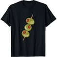 thumbnail image 1 of Olives on a toothpick, martini cocktail ready T-Shirt, 1 of 5