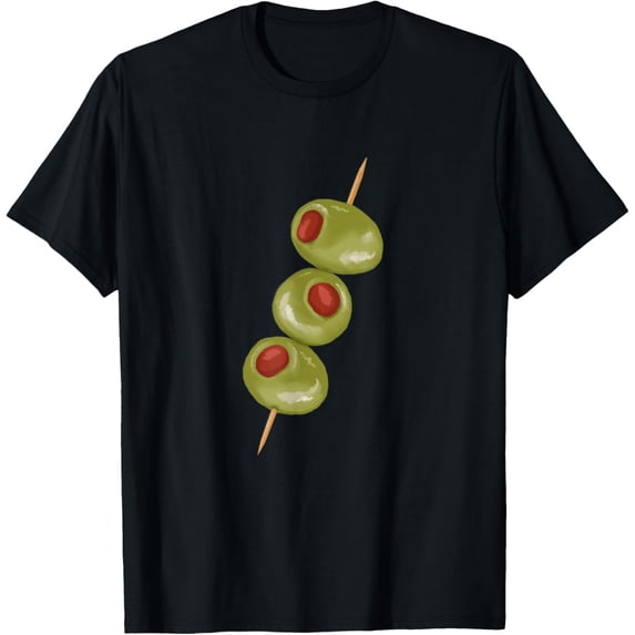 Olives on a toothpick, martini cocktail ready T-Shirt
