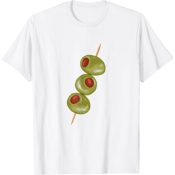 Olives on a toothpick, martini cocktail ready T-Shirt
