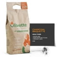 thumbnail image 1 of Olivette Organic Charcoal Briquettes For Grilling BBQ, USDA Organic Certified | 100% Recycled Olive Tree Byproducts, 1 of 8